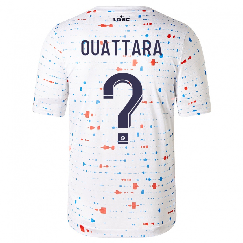 Kandiny Bambino Maglia Fadiga Ouattara #0 Bianco Kit Gara Away 2023/24 Maglietta