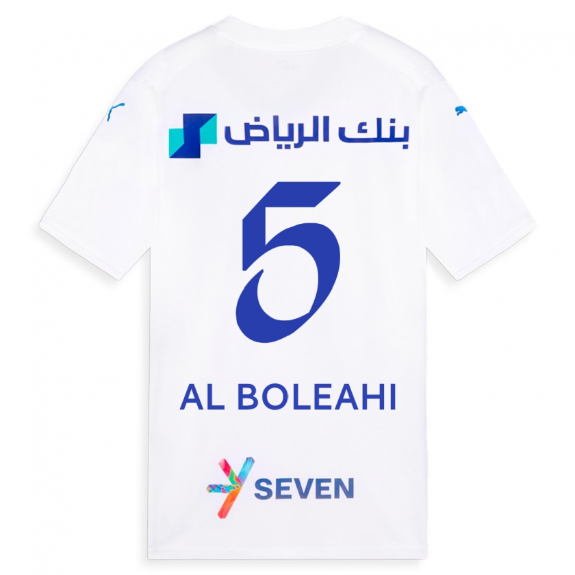 Kandiny Kinder Ali Al-Boleahi #5 Weiß Auswärtstrikot Trikot 2023/24 T-Shirt Österreich