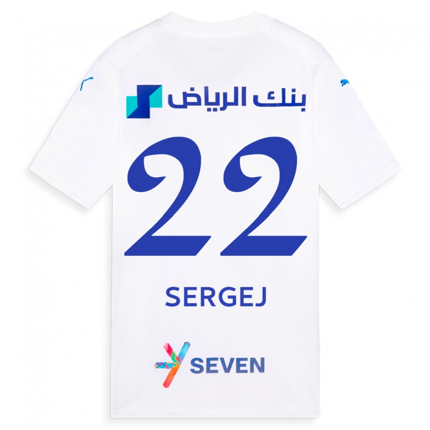 Kandiny Bambino Maglia Sergej Milinkovic-Savic #22 Bianco Kit Gara Away 2023/24 Maglietta