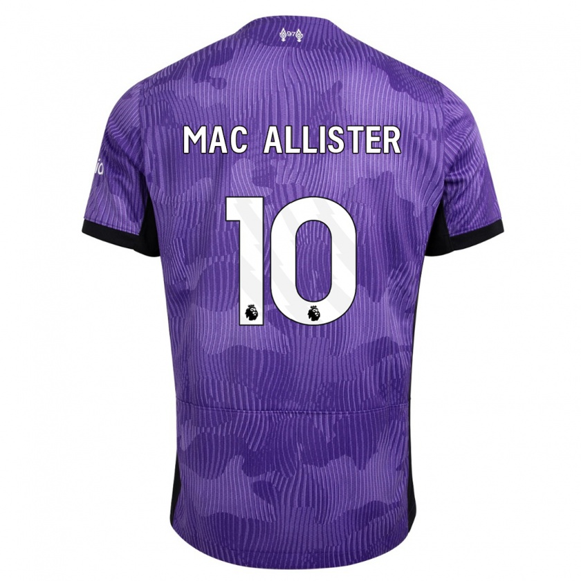 Kandiny Bambino Maglia Alexis Mac Allister #10 Viola Kit Gara Third 2023/24 Maglietta