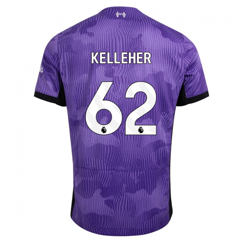 Kandiny Kinder Caoimhín Kelleher #62 Lila Ausweichtrikot Trikot 2023/24 T-Shirt Österreich