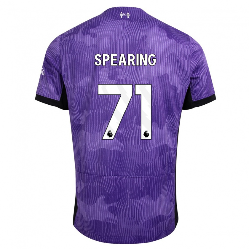 Kandiny Bambino Maglia Jay Spearing #71 Viola Kit Gara Third 2023/24 Maglietta