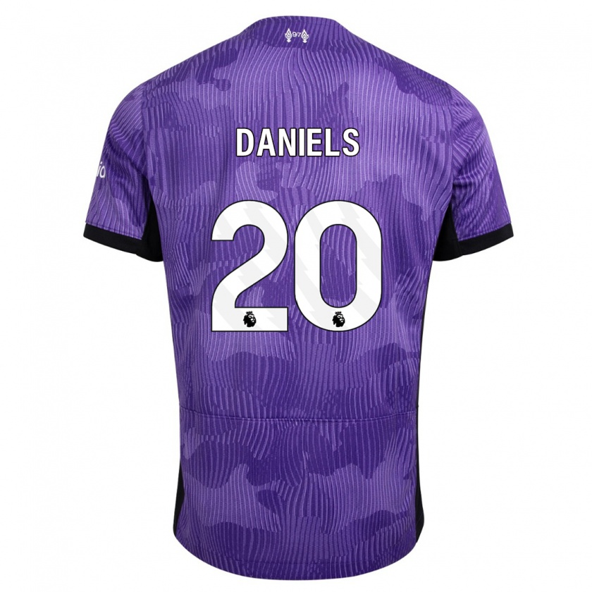 Kandiny Bambino Maglia Yana Daniels #20 Viola Kit Gara Third 2023/24 Maglietta