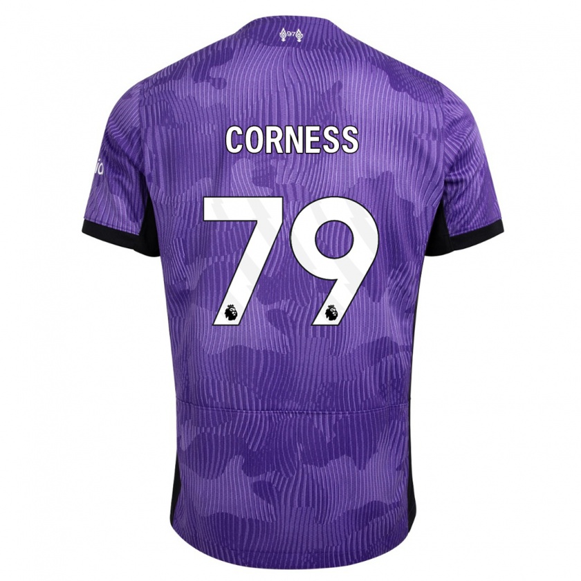 Kandiny Kinder Dominic Corness #79 Lila Ausweichtrikot Trikot 2023/24 T-Shirt Österreich