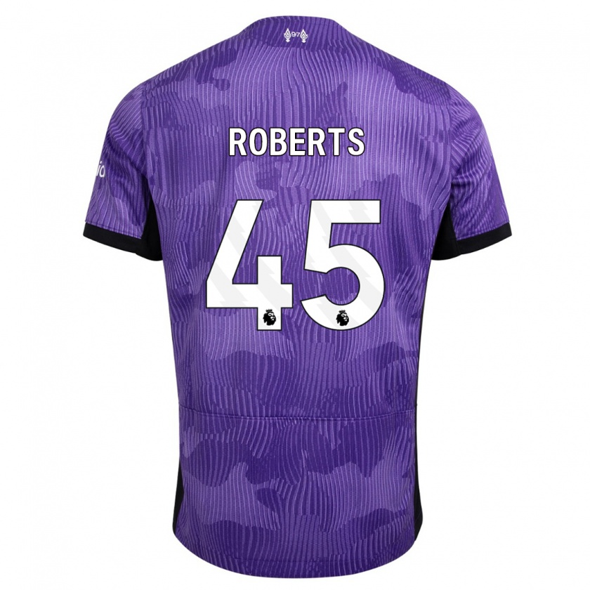 Kandiny Bambino Maglia Iwan Roberts #45 Viola Kit Gara Third 2023/24 Maglietta