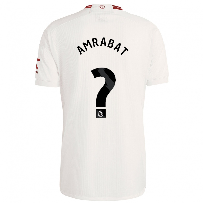 Kandiny Kinderen Sofyan Amrabat #0 Wit Thuisshirt Derde Tenue 2023/24 T-Shirt