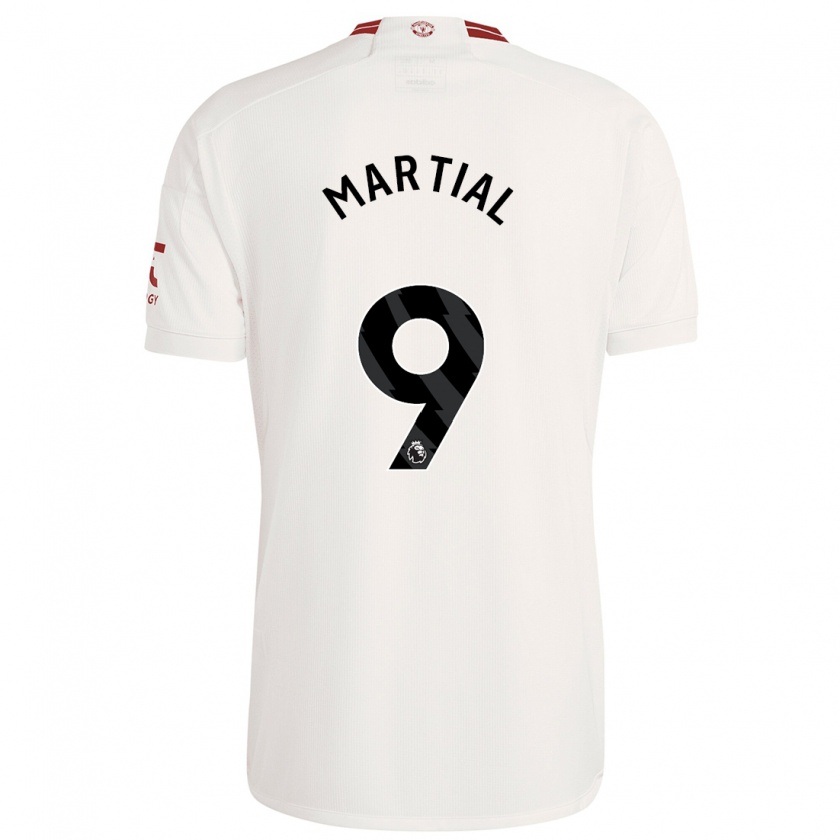 Kandiny Niño Camiseta Anthony Martial #9 Blanco Equipación Tercera 2023/24 La Camisa