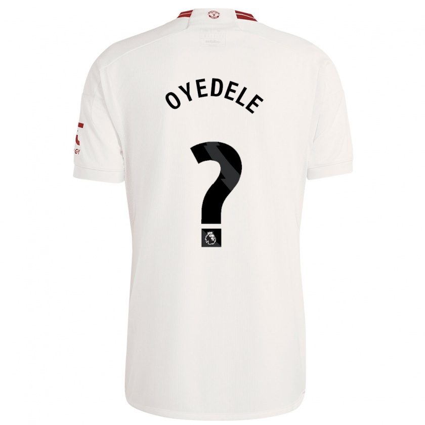 Kandiny Bambino Maglia Maxi Oyedele #0 Bianco Kit Gara Third 2023/24 Maglietta