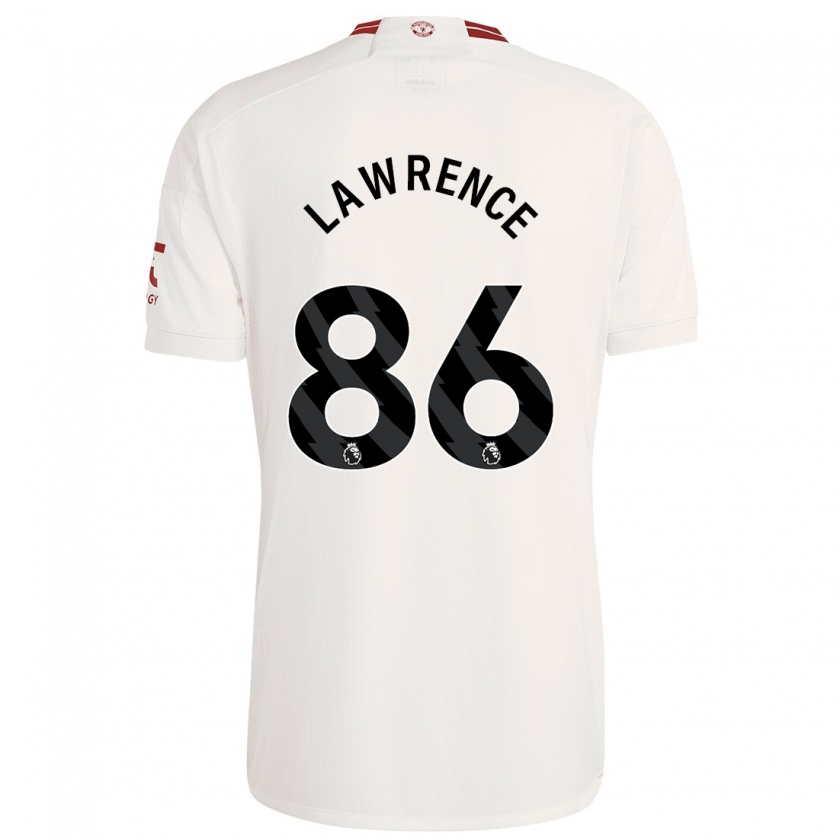 Kandiny Niño Camiseta Marcus Lawrence #86 Blanco Equipación Tercera 2023/24 La Camisa