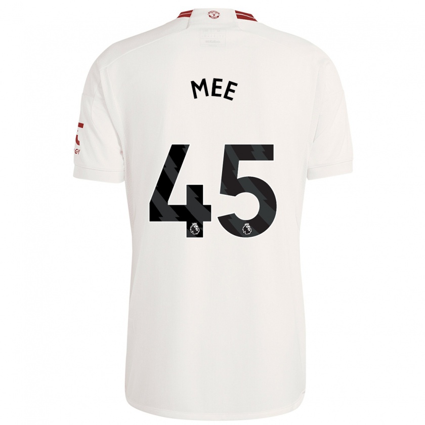 Kandiny Niño Camiseta Dermot Mee #45 Blanco Equipación Tercera 2023/24 La Camisa