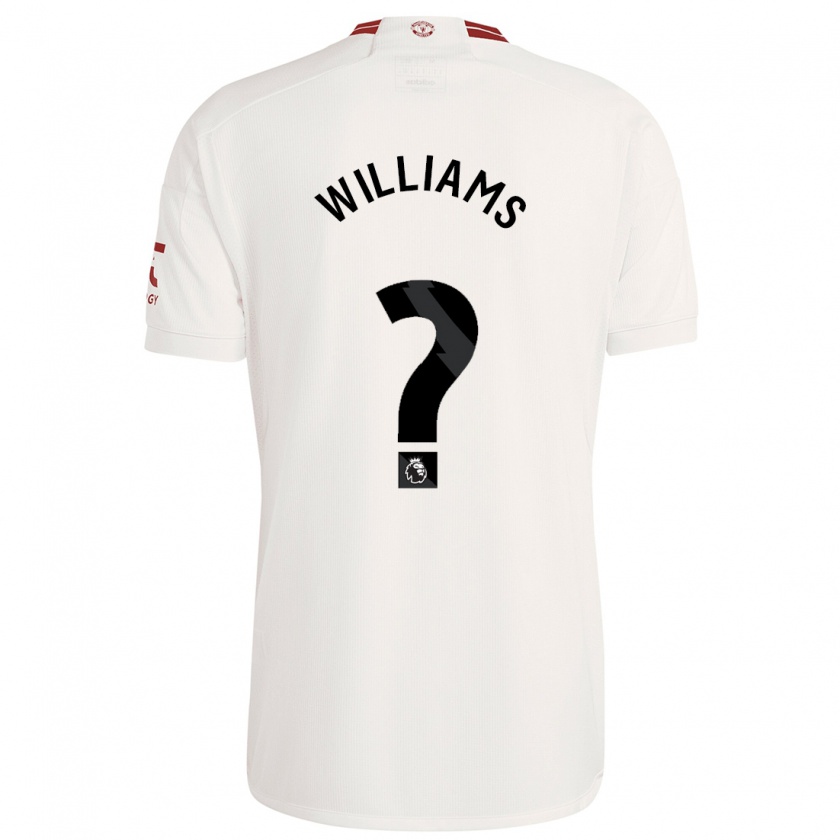 Kandiny Niño Camiseta Ethan Williams #0 Blanco Equipación Tercera 2023/24 La Camisa