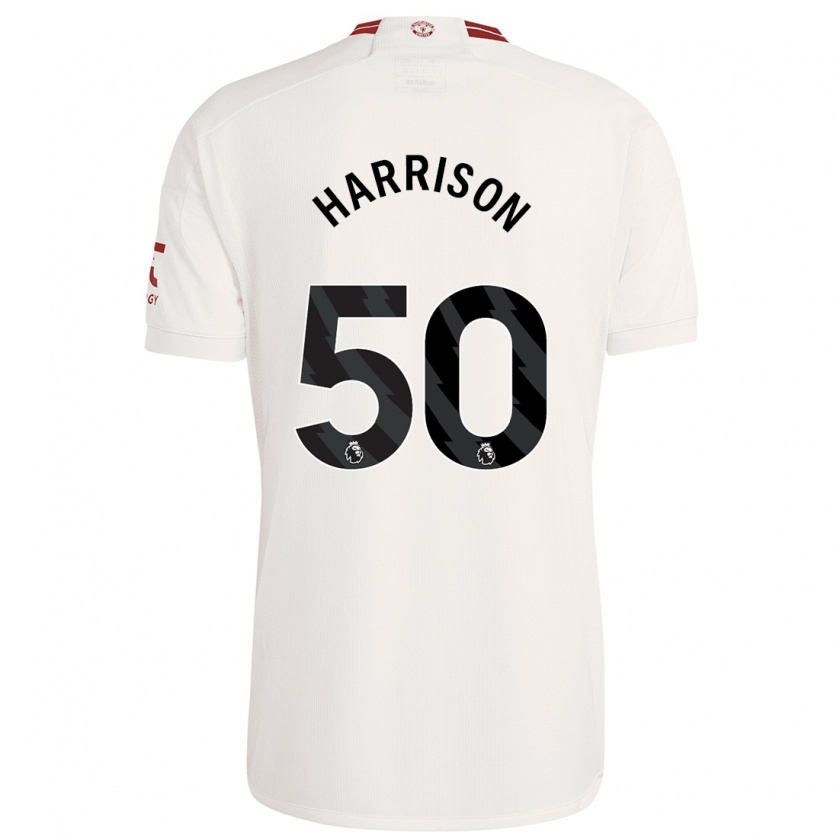 Kandiny Bambino Maglia Elyh Harrison #50 Bianco Kit Gara Third 2023/24 Maglietta