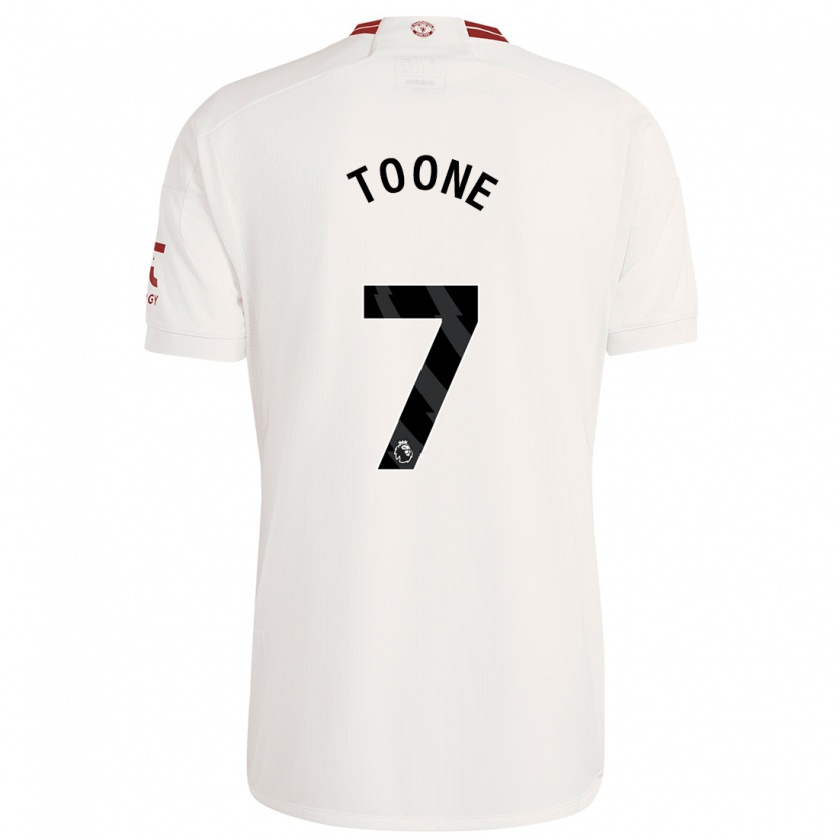 Kandiny Bambino Maglia Ella Toone #7 Bianco Kit Gara Third 2023/24 Maglietta