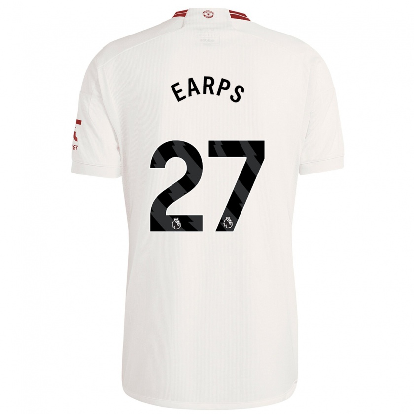 Kandiny Niño Camiseta Mary Earps #27 Blanco Equipación Tercera 2023/24 La Camisa