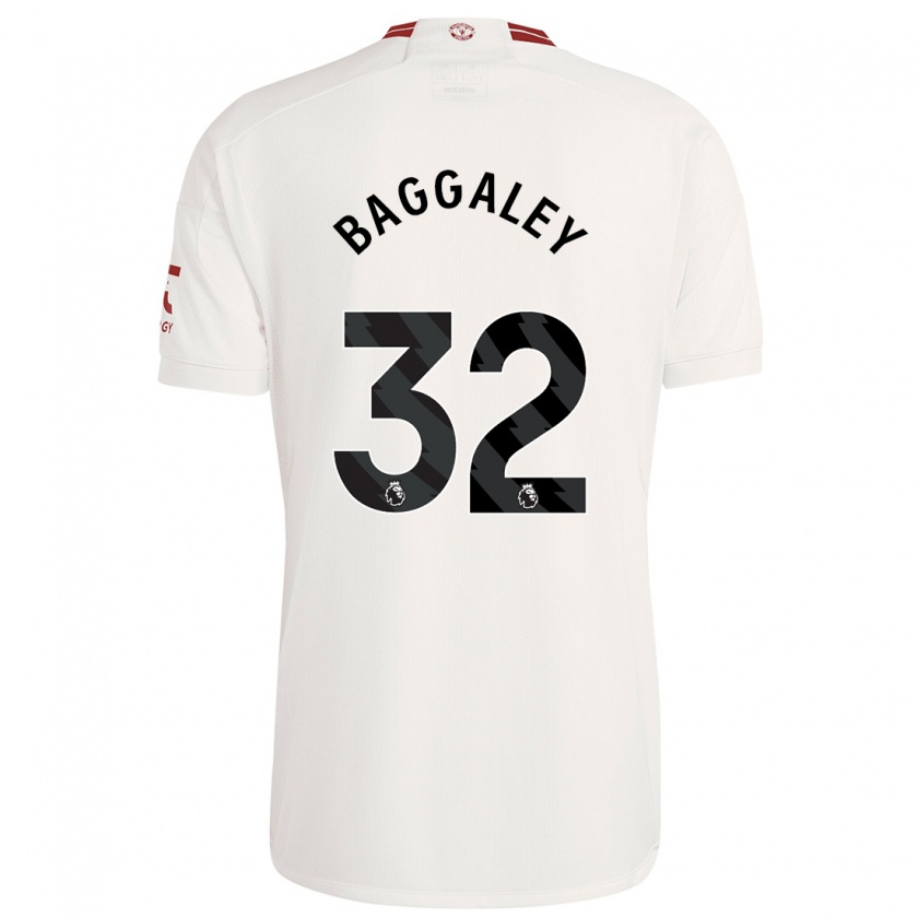 Kandiny Bambino Maglia Sophie Baggaley #32 Bianco Kit Gara Third 2023/24 Maglietta