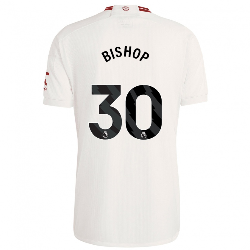 Kandiny Bambino Maglia Nathan Bishop #30 Bianco Kit Gara Third 2023/24 Maglietta