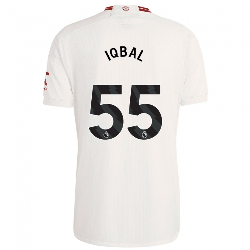 Kandiny Kinder Zidane Iqbal #55 Weiß Ausweichtrikot Trikot 2023/24 T-Shirt Österreich