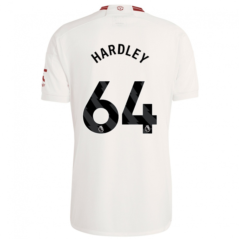 Kandiny Niño Camiseta Bjorn Hardley #64 Blanco Equipación Tercera 2023/24 La Camisa