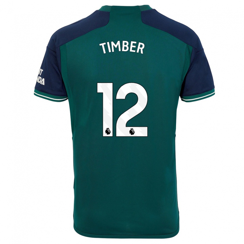 Kandiny Kinderen Jurrien Timber #12 Groente Thuisshirt Derde Tenue 2023/24 T-Shirt België