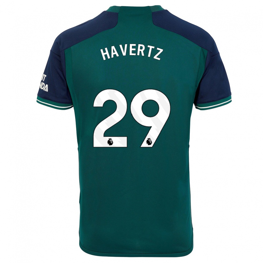 Kandiny Kinderen Kai Havertz #29 Groente Thuisshirt Derde Tenue 2023/24 T-Shirt België