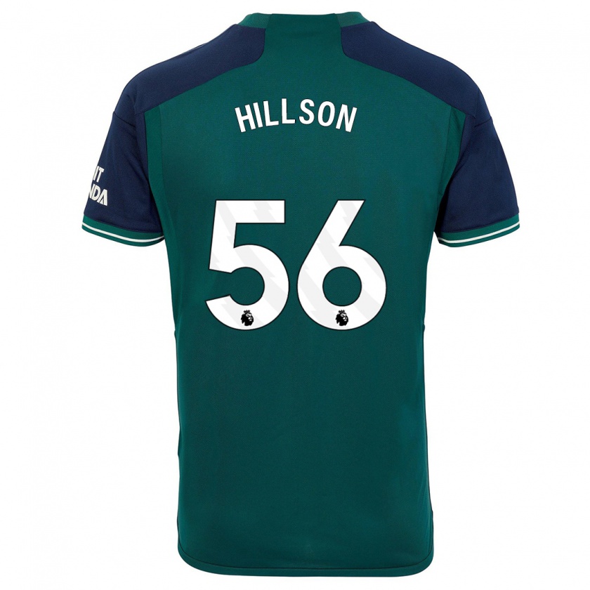 Kandiny Kinder James Hillson #56 Grün Ausweichtrikot Trikot 2023/24 T-Shirt Österreich