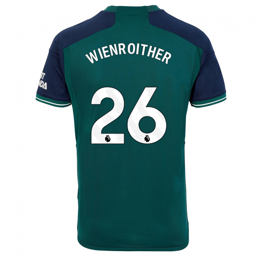 Kandiny Kinder Laura Wienroither #26 Grün Ausweichtrikot Trikot 2023/24 T-Shirt Österreich