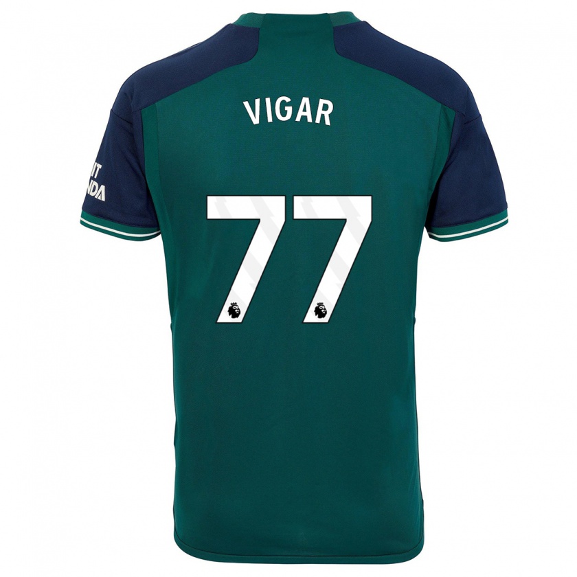 Kandiny Kinder Billy Vigar #77 Grün Ausweichtrikot Trikot 2023/24 T-Shirt Österreich