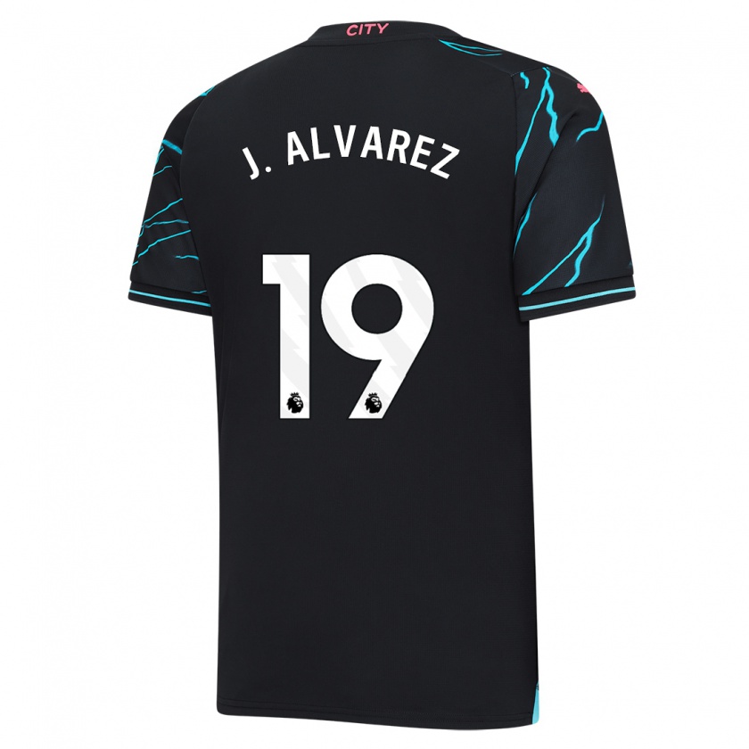 Kandiny Kinder Julián Álvarez #19 Dunkelblau Ausweichtrikot Trikot 2023/24 T-Shirt Österreich