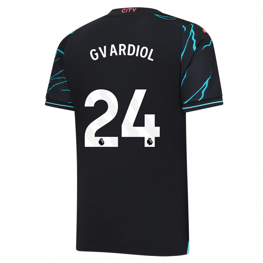 Kandiny Niño Camiseta Josko Gvardiol #24 Azul Oscuro Equipación Tercera 2023/24 La Camisa