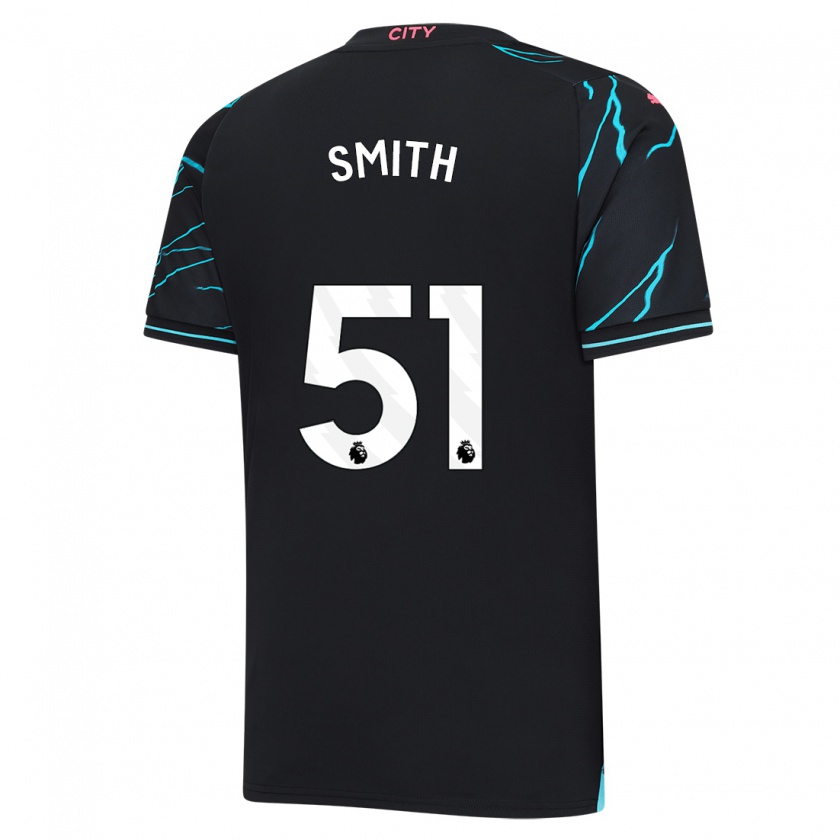 Kandiny Bambino Maglia Isaac Smith #51 Blu Scuro Kit Gara Third 2023/24 Maglietta