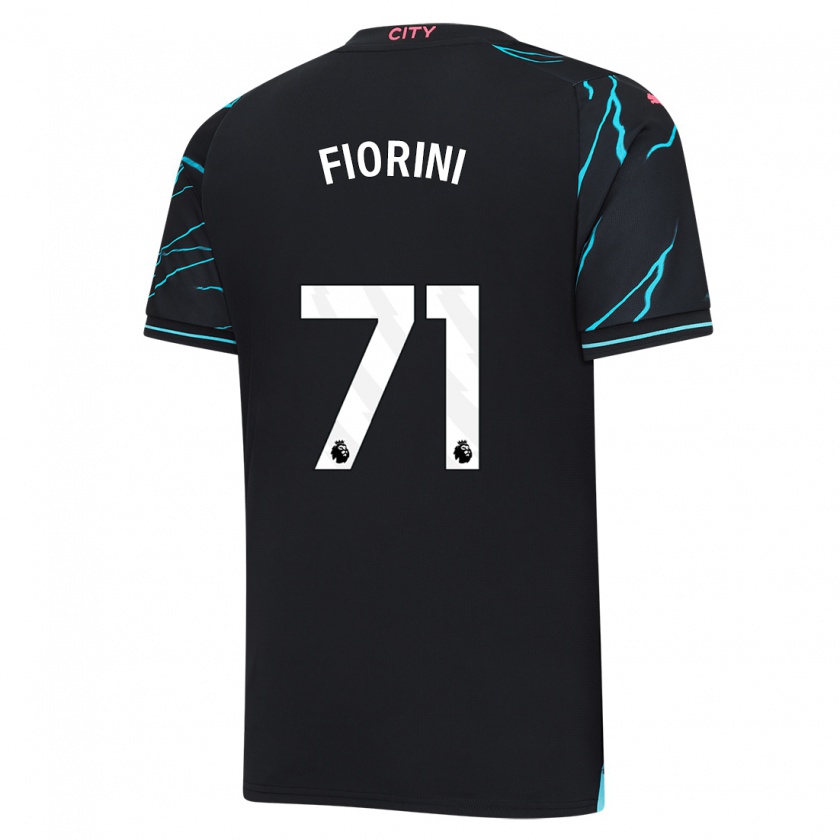 Kandiny Kinderen Lewis Fiorini #71 Donkerblauw Thuisshirt Derde Tenue 2023/24 T-Shirt België