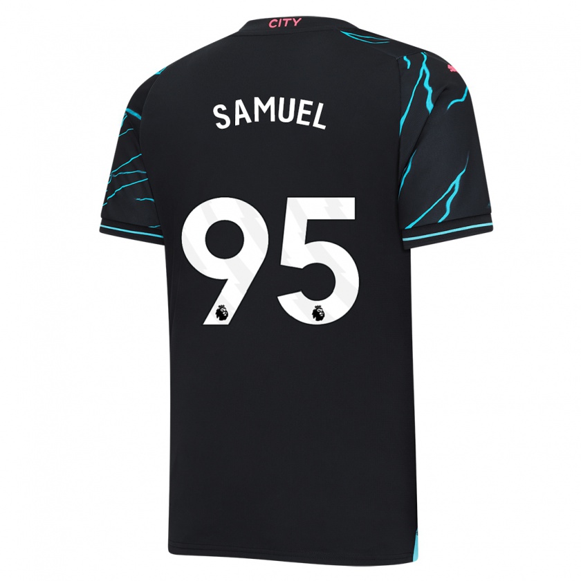 Kandiny Niño Camiseta Lakyle Samuel #95 Azul Oscuro Equipación Tercera 2023/24 La Camisa