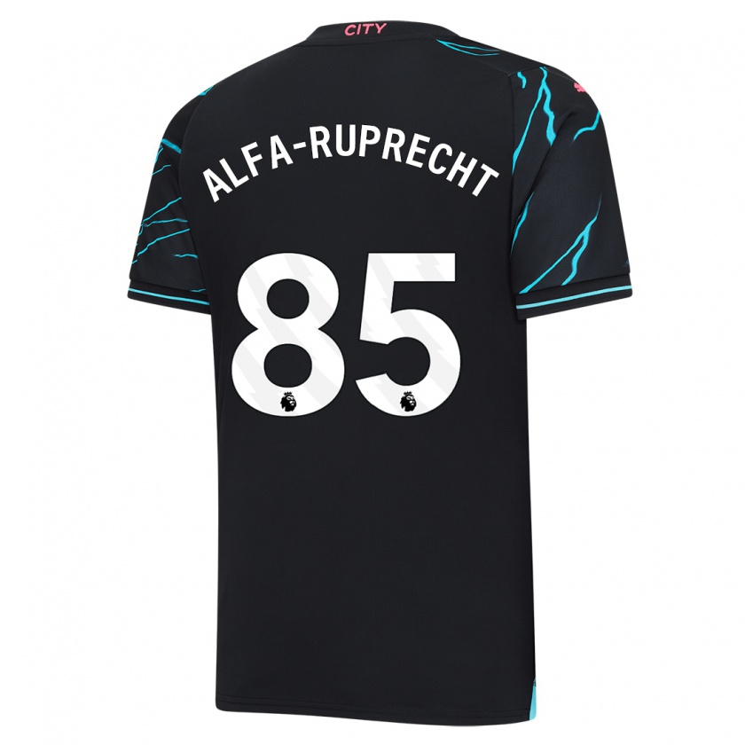 Kandiny Kinder Farid Alfa-Ruprecht #85 Dunkelblau Ausweichtrikot Trikot 2023/24 T-Shirt Österreich