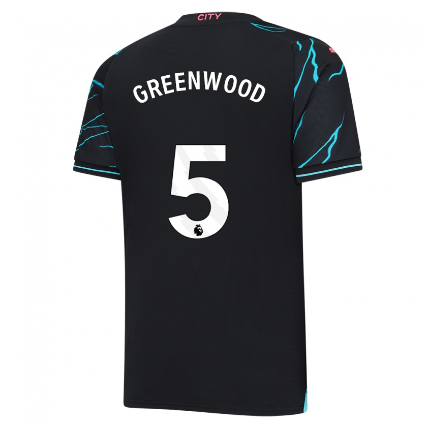 Kandiny Kinder Alex Greenwood #5 Dunkelblau Ausweichtrikot Trikot 2023/24 T-Shirt Österreich