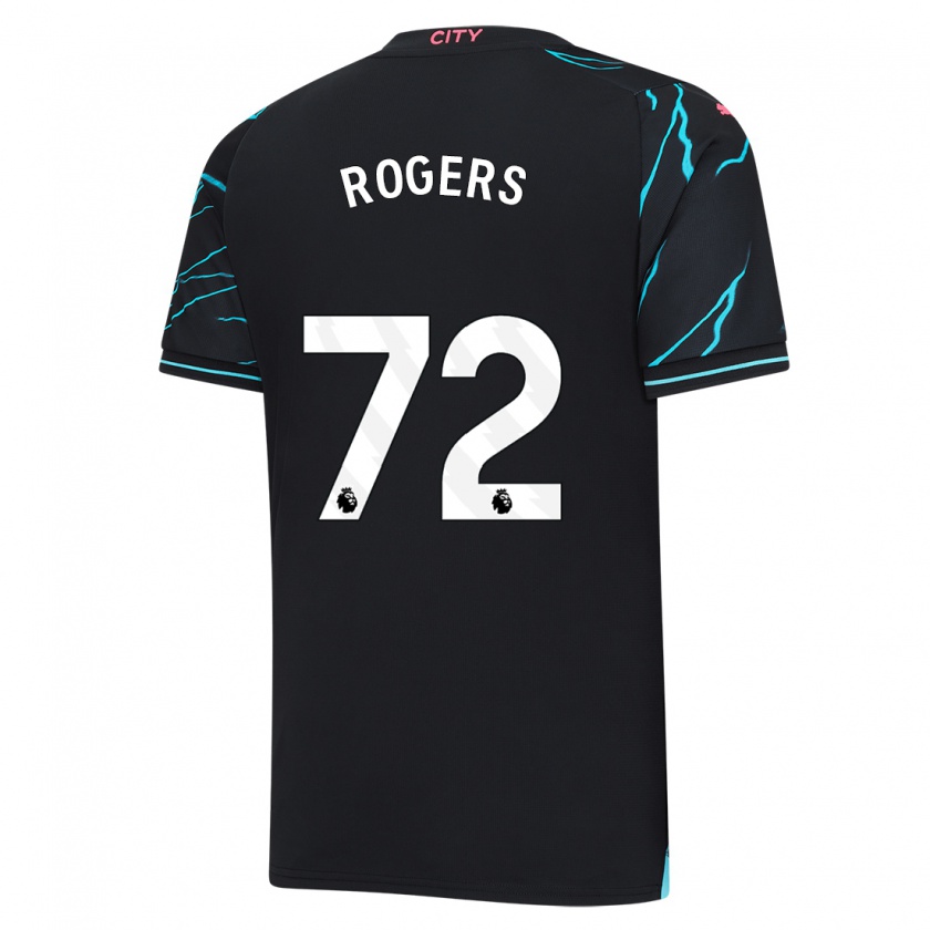 Kandiny Niño Camiseta Morgan Rogers #72 Azul Oscuro Equipación Tercera 2023/24 La Camisa