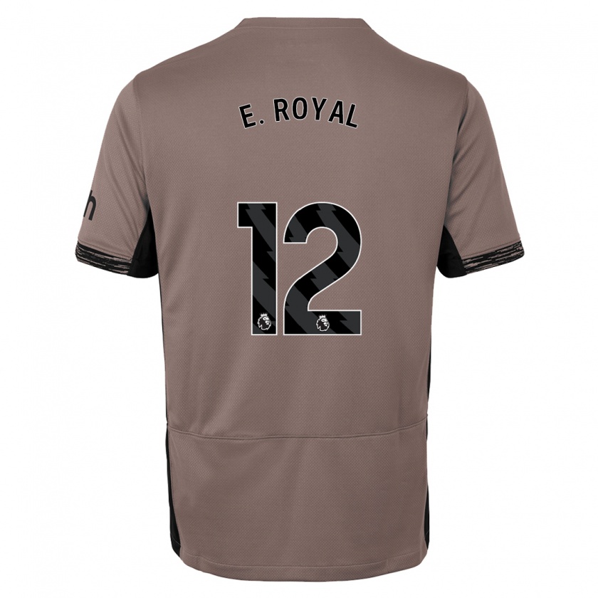 Kandiny Kinderen Emerson Royal #12 Donker Beige Thuisshirt Derde Tenue 2023/24 T-Shirt België