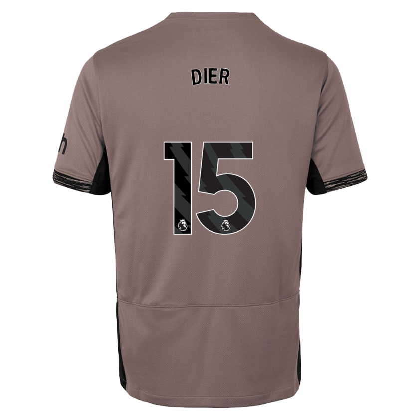 Kandiny Kinderen Eric Dier #15 Donker Beige Thuisshirt Derde Tenue 2023/24 T-Shirt België