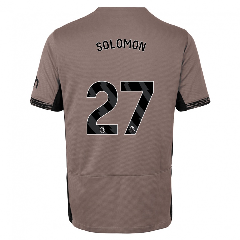 Kandiny Kinderen Manor Solomon #27 Donker Beige Thuisshirt Derde Tenue 2023/24 T-Shirt België