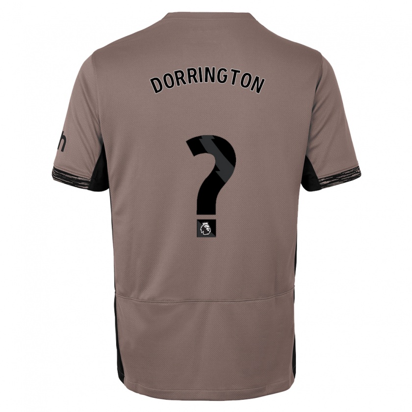 Kandiny Kinderen Alfie Dorrington #0 Donker Beige Thuisshirt Derde Tenue 2023/24 T-Shirt België