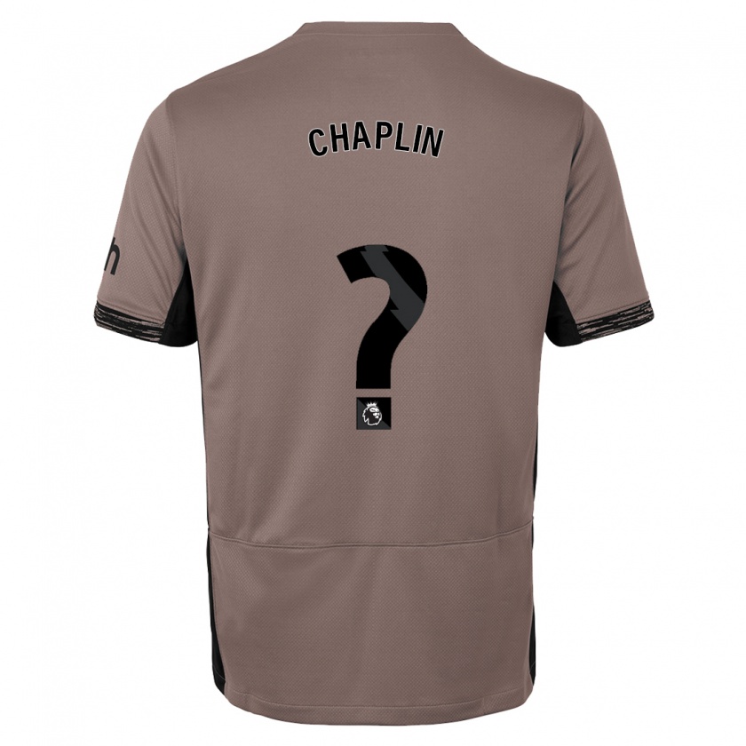 Kandiny Kinderen Archie Chaplin #0 Donker Beige Thuisshirt Derde Tenue 2023/24 T-Shirt België