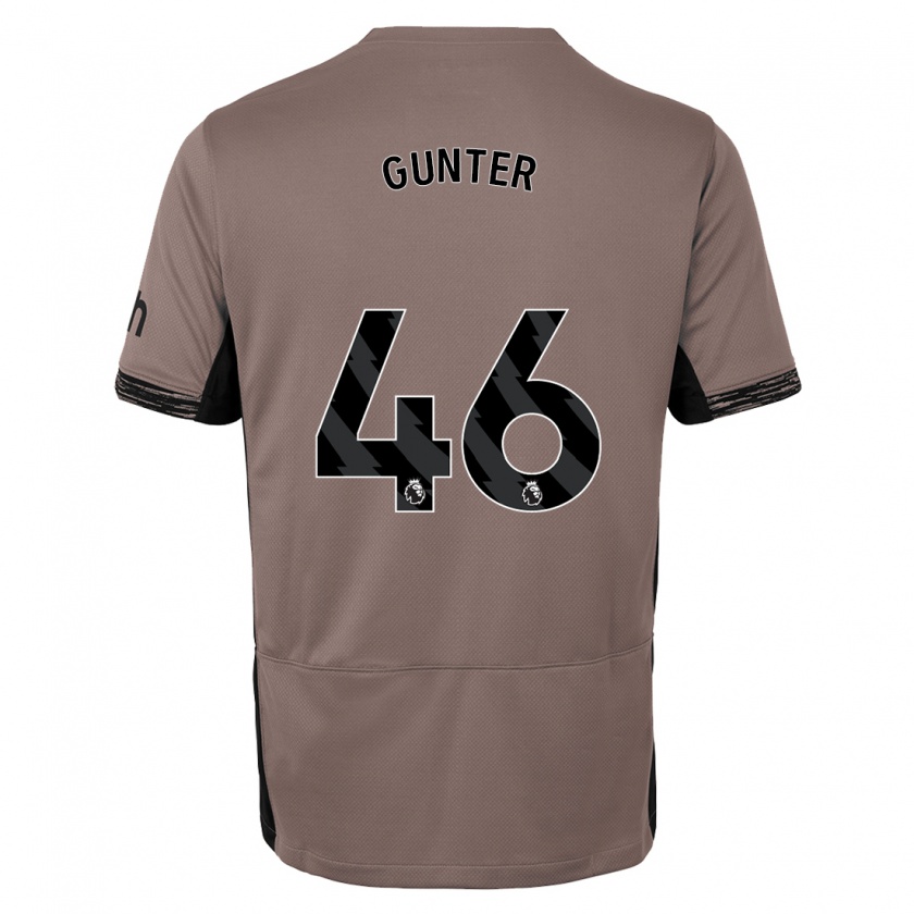 Kandiny Bambino Maglia Luca Gunter #46 Beige Scuro Kit Gara Third 2023/24 Maglietta