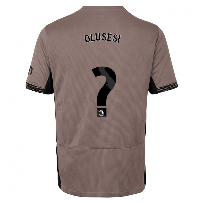 Kandiny Bambino Maglia Callum Olusesi #0 Beige Scuro Kit Gara Third 2023/24 Maglietta