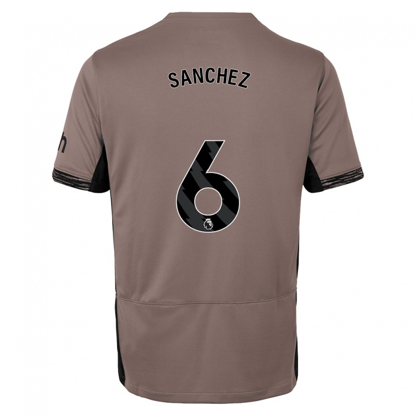 Kandiny Kinderen Davinson Sanchez #6 Donker Beige Thuisshirt Derde Tenue 2023/24 T-Shirt België