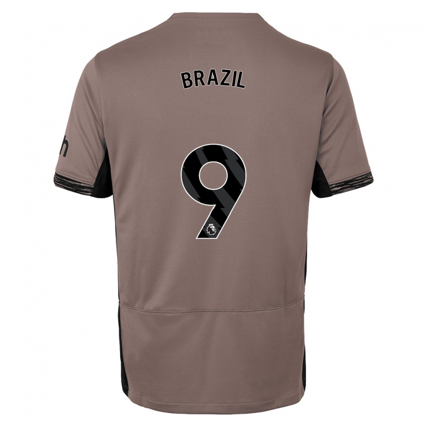 Kandiny Kinder Ellie Brazil #9 Dunkelbeige Ausweichtrikot Trikot 2023/24 T-Shirt Österreich