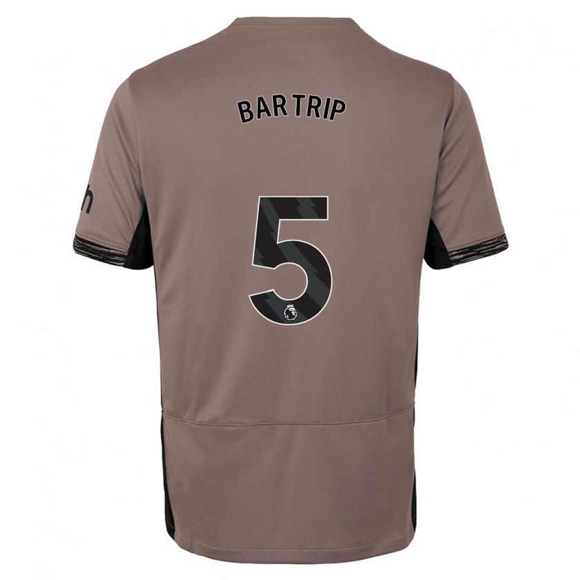 Kandiny Bambino Maglia Molly Bartrip #5 Beige Scuro Kit Gara Third 2023/24 Maglietta