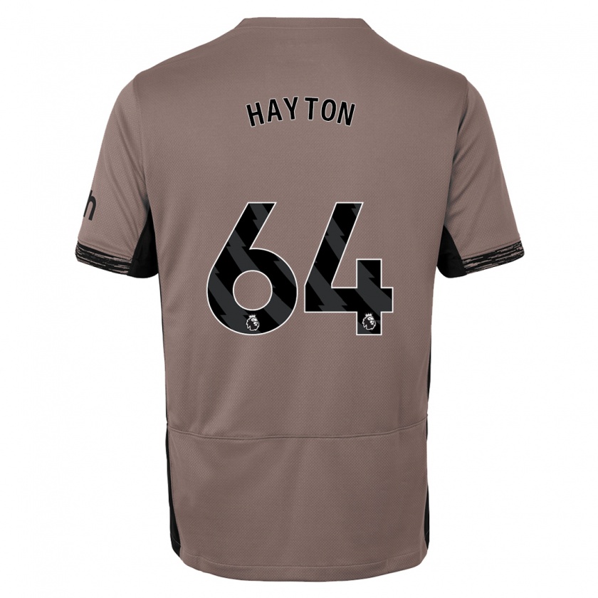 Kandiny Kinderen Adam Hayton #64 Donker Beige Thuisshirt Derde Tenue 2023/24 T-Shirt België