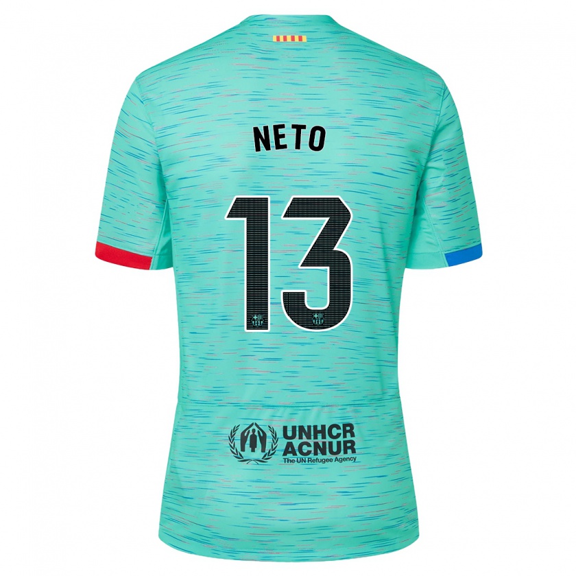 Kandiny Kinder Neto #13 Helles Aqua Ausweichtrikot Trikot 2023/24 T-Shirt Österreich