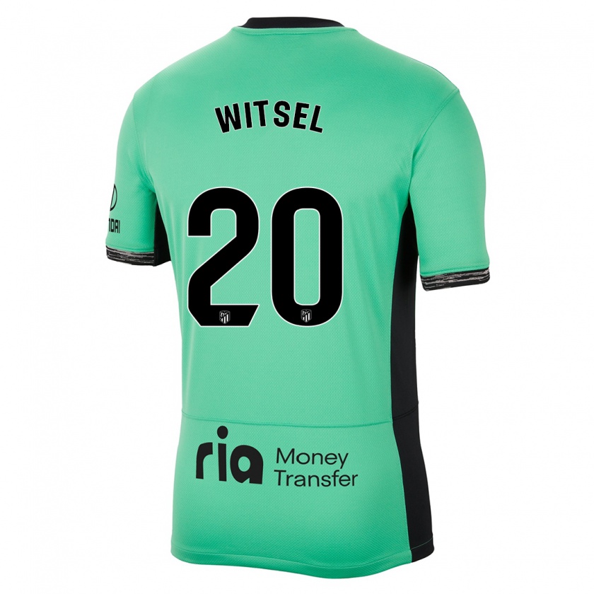 Kandiny Bambino Maglia Axel Witsel #20 Verde Primavera Kit Gara Third 2023/24 Maglietta