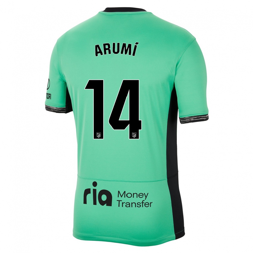 Kandiny Bambino Maglia Joel Arumí #14 Verde Primavera Kit Gara Third 2023/24 Maglietta