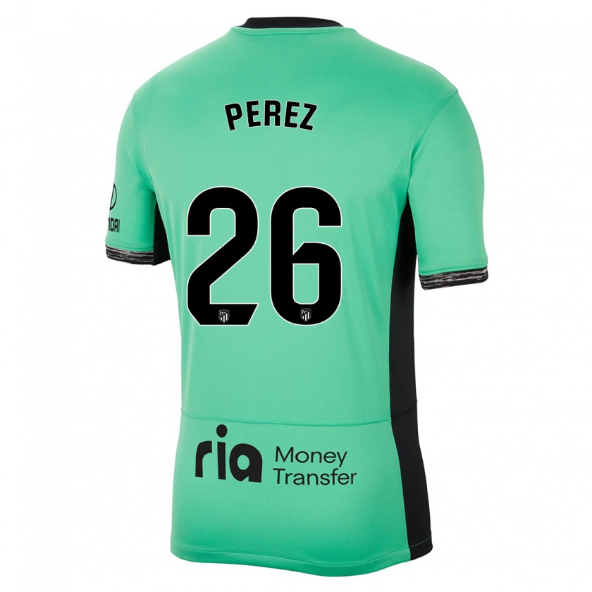 Kandiny Kinder Xenia Perez #26 Frühlingsgrün Ausweichtrikot Trikot 2023/24 T-Shirt Österreich